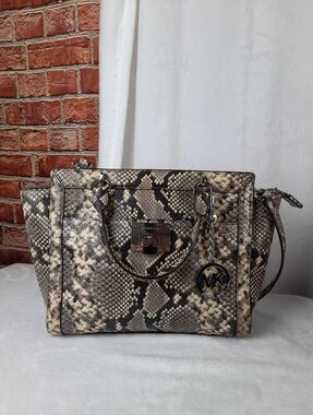 Michael Kors Python Snakeskin Satchel Bag